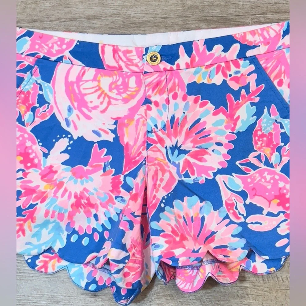 Lilly Pulitzer Women’s Buttercup Stretch Cotton Shorts Size 10 - Picture 3 of 8